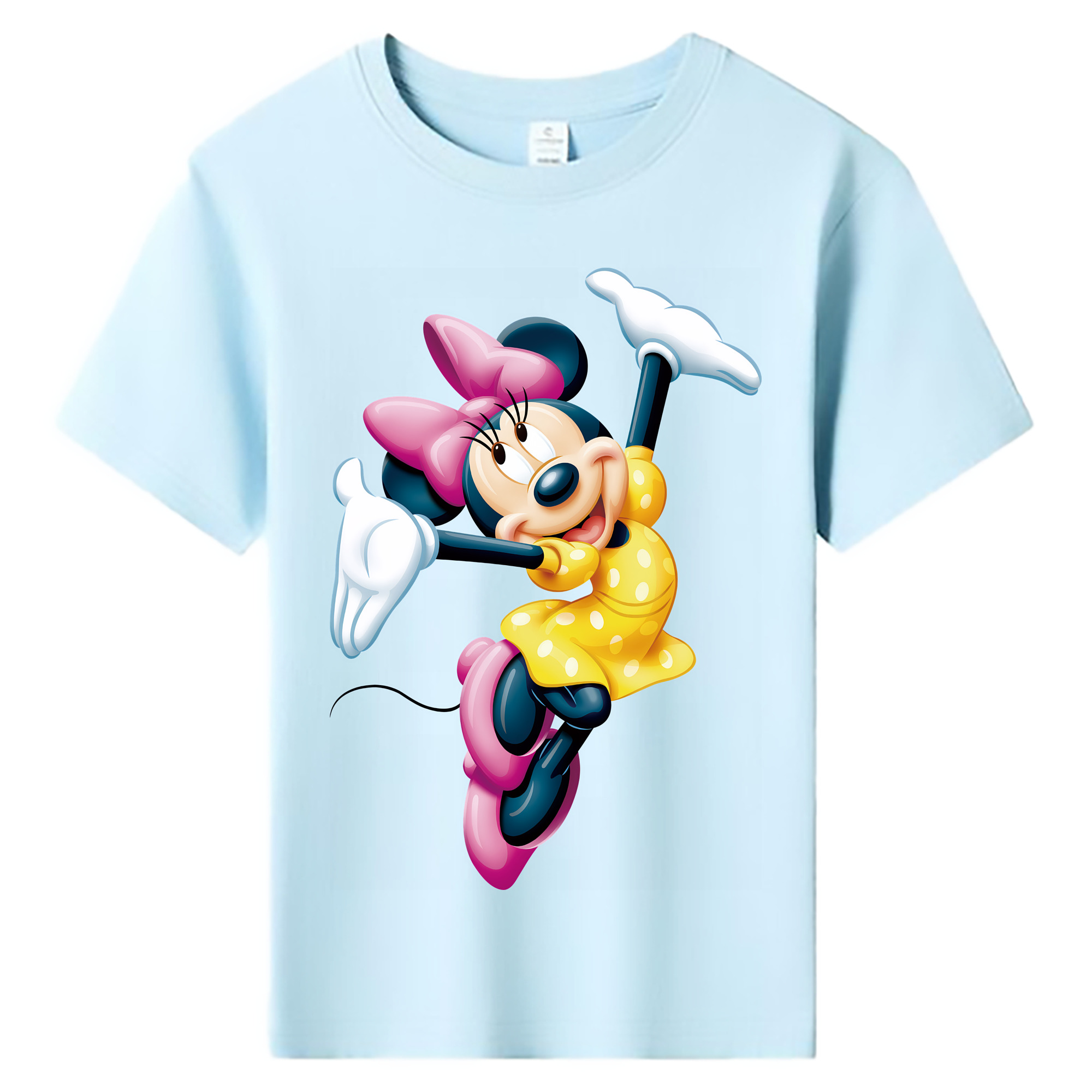 （画像用） ミッキーマウス Mickey Mouse 綿100％キッズTシャツ（フロントプリント）